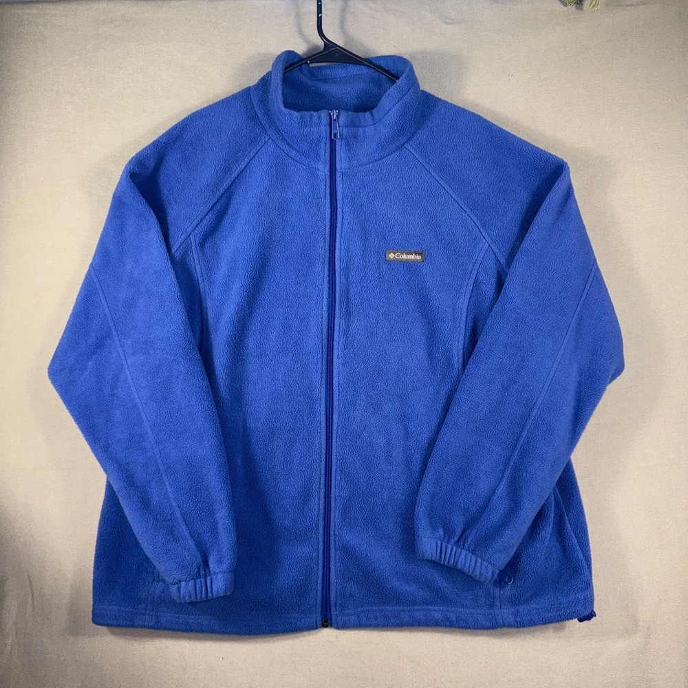 Columbia Benton Springs Fleece Jacket Women's 3X Clematis Blue Full Zip WW6439